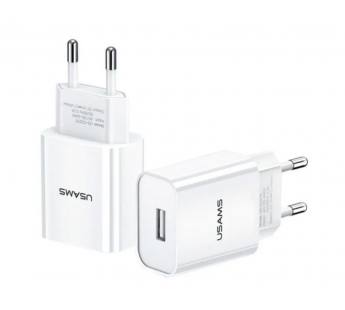                         Сетевое ЗУ USB USAMS CC075 T18 (белый)*#1447002