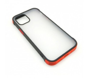 Чехол iPhone 12 Mini (New Model Full) Противоударный Матовый (Красный)#395173