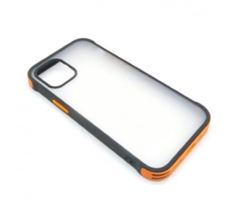 Чехол iPhone 12 Pro Max (New Model Full) Противоударный Матовый (Оранжевый)#2102093