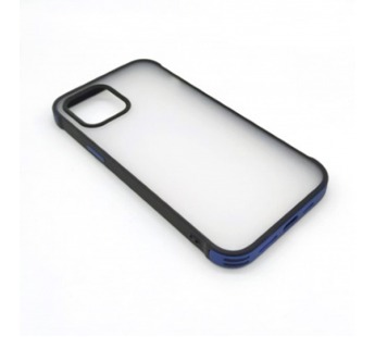 Чехол iPhone 12 Pro Max (New Model Full) Противоударный Матовый (Темно-Синий)#395209