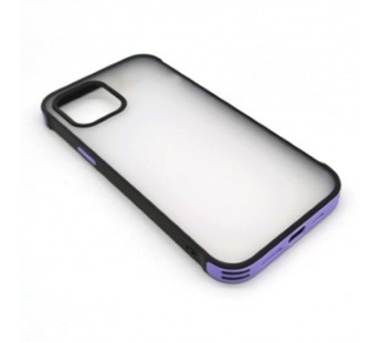 Чехол iPhone 12 Pro Max (New Model Full) Противоударный Матовый (Фиолетовый)#395213