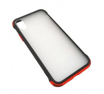 Чехол iPhone X/XS (New Model Full) Противоударный Матовый (Красный)#2102123