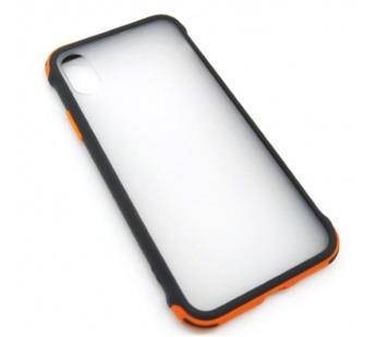 Чехол iPhone X/XS (New Model Full) Противоударный Матовый (Оранжевый)#395396