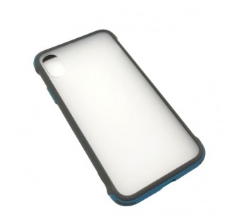 Чехол iPhone X/XS (New Model Full) Противоударный Матовый (Темно-Зеленый)#2102126