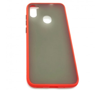 Чехол Samsung A11/M11 (2020) Противоударный Матовый Красный#1608255