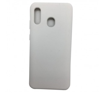 Чехол Samsung A20/A30/M10S Silicone Case №9 в упаковке Белый#406299