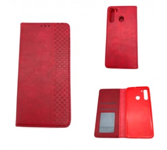 Чехол Samsung A21 (2020) Книжка Wallet Кожа Красный#413287