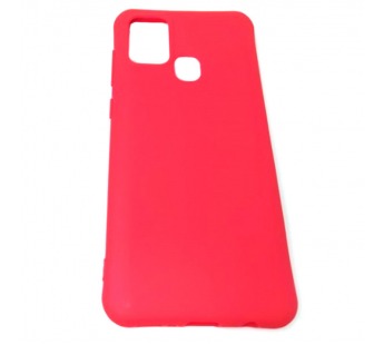 Чехол Samsung A21S (2020) Силикон Slim полоса Красный#410530