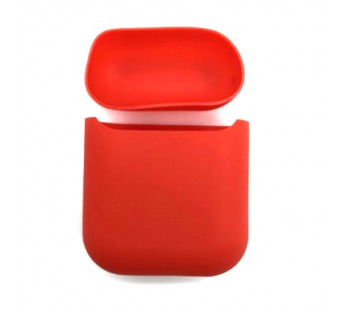 Чехол AirPods 1/2 силикон №14 в упаковке Красный#406302
