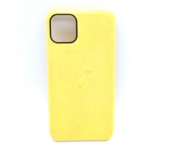 Чехол iPhone 11 Alcantara Case в упаковке Желтый#401271