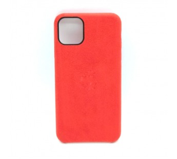 Чехол iPhone 11 Alcantara Case в упаковке Красный#401275