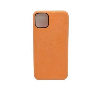 Чехол iPhone 11 Alcantara Case в упаковке Оранжевый#401276