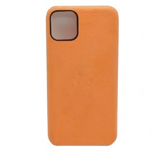 Чехол iPhone 11 Alcantara Case в упаковке Оранжевый#2034335