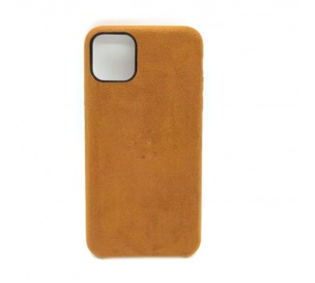 Чехол iPhone 11 Pro Alcantara Case в упаковке Коричневый#403616