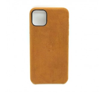 Чехол iPhone 11 Pro Max Alcantara Case в упаковке Коричневый#403634