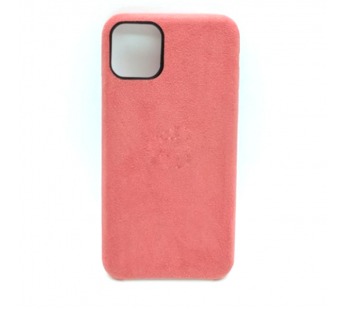 Чехол iPhone 11 Pro Max Alcantara Case в упаковке Красная Ягода#406062