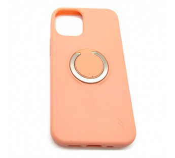 Чехол iPhone 12 Mini (5.4) Силикон Soft Touch Ring держатель Оранжевый#1647776