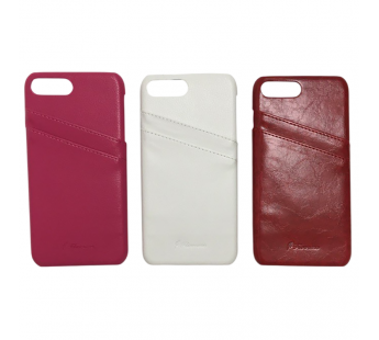 Чехол iPhone 7/8 Plus кожа PU красный/розовый/белый Floveme#2134489