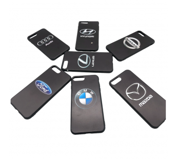 Чехол iPhone 7/8 Plus силикон черный модели машин(Audi/BMW/Ford/Honda/Hyunday/Lexus/Mazda/Mers)#2035138