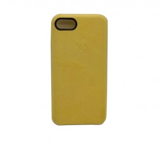 Чехол iPhone 7/8/SE (2020) Alcantara Case в упаковке Желтый#403623