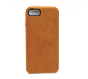 Чехол iPhone 7/8/SE (2020) Alcantara Case в упаковке Коричневый#403625