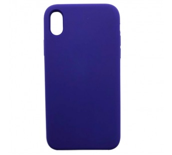 Чехол iPhone X/XS Silicone Case №30 в упаковке Темно-Фиолетовый#1772916