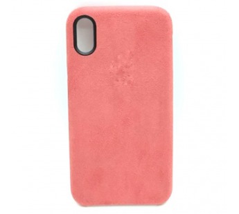 Чехол iPhone XR Alcantara Case в упаковке Красная Ягода#2034342