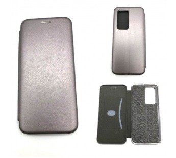 Чехол Huawei P40 Pro (2020) Книжка Stylish Кожа Серый#413559