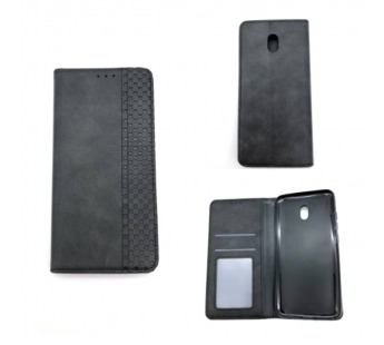 Чехол Xiaomi Redmi 8A (2019) Книжка Wallet Кожа Черный#409554
