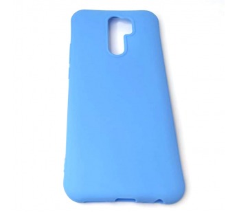 Чехол Xiaomi Redmi 9 (2020) Силикон Slim полоса Голубой#1751805