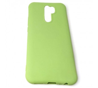 Чехол Xiaomi Redmi 9 (2020) Силикон Slim полоса Фисташковый#411357