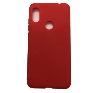 Чехол Xiaomi Redmi Note 6 Pro (2018) Силикон Матовый Красный#388467