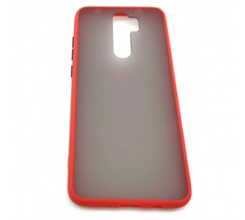 Чехол Xiaomi Redmi Note 8 Pro (2019) Противоударный Матовый Красный#409622