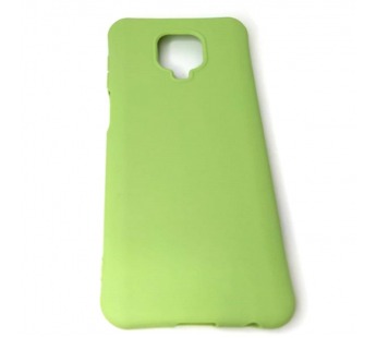 Чехол Xiaomi Redmi Note 9 Pro/9S (2020) Силикон Slim полоса Фисташковый#395843