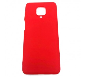 Чехол Xiaomi Redmi Note 9 Pro/9S (2020) Силикон Матовый Красный#410236