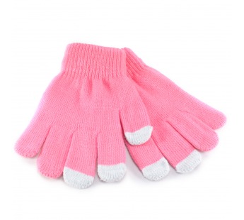 Перчатки для сенсорных экранов - детские (pink)#384892