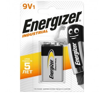 Элемент питания ENERGIZER 6LR61 Industrial 9V (крона) (б/б) (12/72)#384632