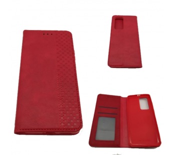 Чехол Huawei P40 Pro (2020) Книжка Wallet Кожа Красный#393167