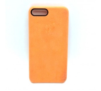 Чехол iPhone 7/8 Plus Alcantara Case в упаковке Оранжевый#403608