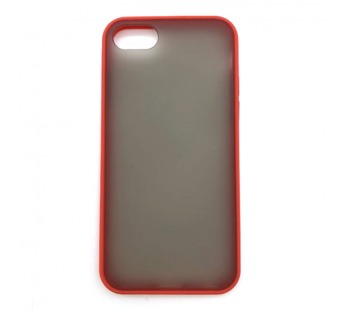 Чехол iPhone 6/7/8/SE (2020) Противоударный Матовый Красный#1505292