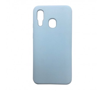 Чехол Samsung A40 Silicone Case №11 в упаковке Светло-Голубой#1652610