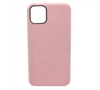 Чехол iPhone 11 Pro Alcantara Case в упаковке Розовый#404111