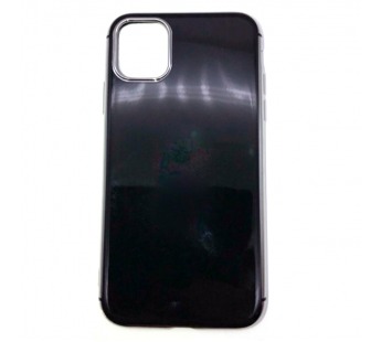 Чехол iPhone 11 Pro Max Силикон Кейс Глянцевый Черный#1774895