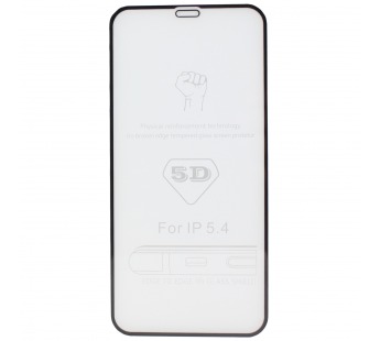 Защитное стекло Full Screen - 3D Flat для Apple iPhone 12 mini (black) (тех.уп.)#390210
