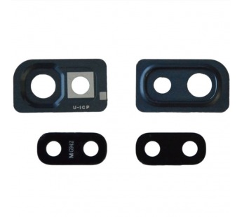 Стекло камеры для Samsung A105F Galaxy A10 (черный) (комплект)#2009394