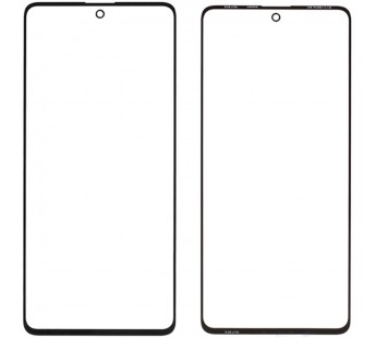 Стекло для переклейки Samsung A715F Galaxy A71 (черный)#411570