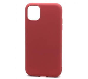 Чехол-накладка Silicone Case NEW ERA для Apple iPhone 11 малиновый#390277