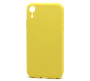 Чехол-накладка Silicone Case NEW ERA для Apple iPhone XR желтый#390450