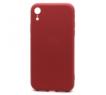 Чехол-накладка Silicone Case NEW ERA для Apple iPhone XR малиновый#390449