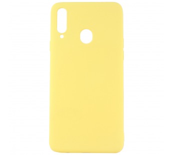 Чехол-накладка Silicone Case NEW ERA для Samsung Galaxy A20S жёлтый#393783